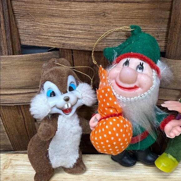 Vintage Set of 6 Vintage Disney Cartoon Character Ornaments - Picture 3 of 6